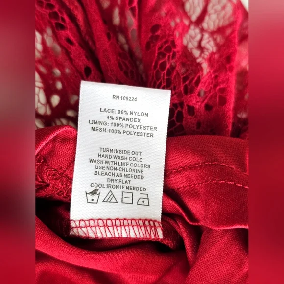 Indigo Soul Burgundy Wine Lace Sequin Flowy Tiered Layered Ruffle Longsleeve Top - Picture 14 of 14